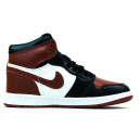 Кросівки Jordan 1 Retro High Burgundy Black Winter С МЕХОМ Бордовий