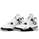 Кросівки Jordan 4 Retro White Cement Winter З ХУТРОМ Білий/сірий