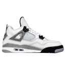 Кросівки Jordan 4 Retro White Cement Winter З ХУТРОМ Білий/сірий