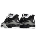 Кросівки Jordan 4 Retro Black Grey White Winter С МЕХОМ Чорний/сірий