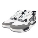 Кросівки Jordan 4 Retro Grey White Termo С ФЛИСОМ Білий/сірий