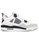 Кросівки Jordan 4 Retro White Black Termo З ФЛІСОМ Чорний/білий