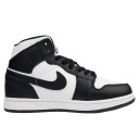 Кросівки Jordan 1 Retro High Black White Winter С МЕХОМ Чорний/білий