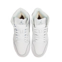 Кросівки Jordan 1 Retro High White Winter С МЕХОМ Білий