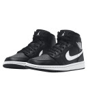 Кросівки Jordan 1 Mid Black White BQ6472-011 Чорний/білий
