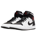 Кросівки Jordan Retro 1 Mid White Black BQ6472-101 Чорний/білий