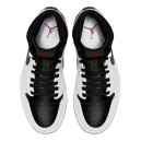 Кросівки Jordan Retro 1 Mid White Black BQ6472-101 Чорний/білий