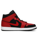 Кросівки Jordan 1 Mid Bred 554724-054 Чорний/червоний