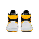 Кросівки Jordan 1 Mid White Laser Orange Black CV5276-107 Різнокольорові