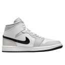 Кроссовки Jordan 1 Retro Mid Grey Fog BQ6472-015 Белый/серый