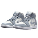 Кросівки Jordan 1 Mid Grey Sail BQ6472-115 Білий/сірий