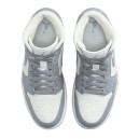 Кросівки Jordan 1 Mid Grey Sail BQ6472-115 Білий/сірий