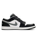 Кросівки Jordan 1 Retro Low Black Medium Grey 553558-040 Чорний/білий