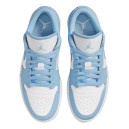 Кросівки Jordan 1 Low White Aluminum DC0774-141 Блакитний