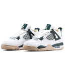 Кросівки Jordan 4 White Green Beige Різнокольорові