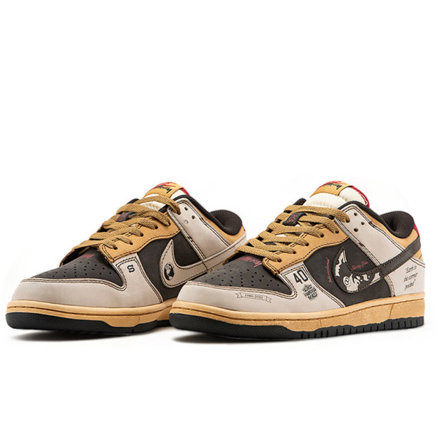 Nike SB Dunk Low x Stussy 40th Brown Grey Beige