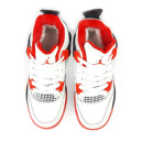 Кросівки Jordan 4 White Red Winter З ХУТРОМ Різнокольорові