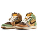 Кросівки Jordan 1 x Zion Williamson Voodoo Yellow Green Brown Різнокольорові