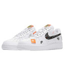 Кросівки Nike Air Force 1 Low Just Do It Pack White Black AR7719-100 Чорний/білий