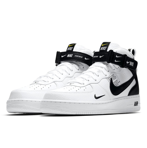 Nike Air Force 1 Mid Utility White Black 804609-103