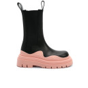 Черевики Bottega Veneta Black Pink Чорний