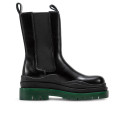 Ботинки Bottega Veneta Black Green Черный/зеленый