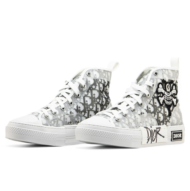 Dior B23 Oblique x Shawn High Top White Black