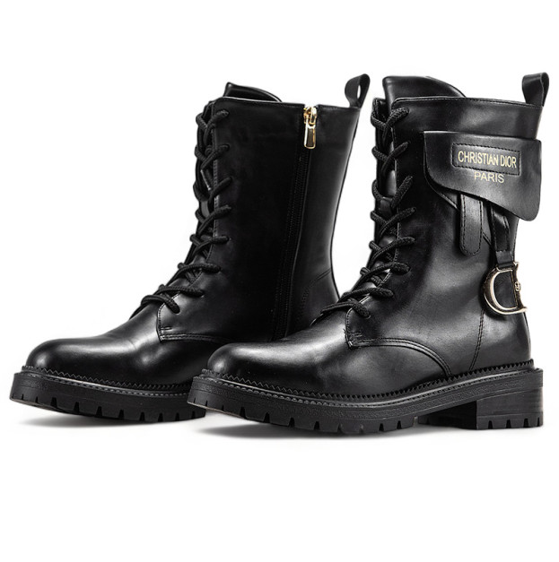 Dior Boots Black WITH FUR