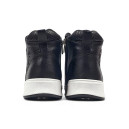 Sneakers Calvin Klein Boots Leather Black White WITH FUR Black/white
