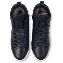 Sneakers Calvin Klein Boots Leather Black White WITH FUR Black/white