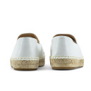 Еспадрильї Chanel Off White Black Leather CC Espadrille Flats Чорний/білий