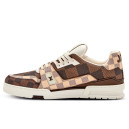 Кросівки Louis Vuitton Trainer Monogram Damier Brown Ebene 1AAST7 Різнокольорові