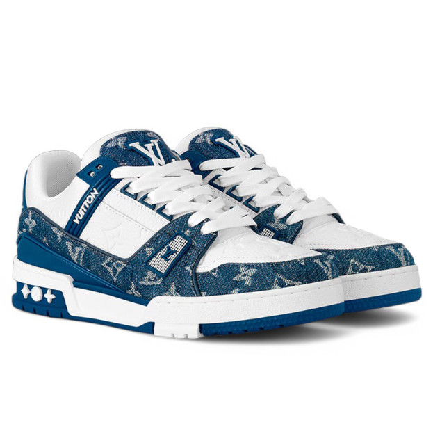 Louis Vuitton Trainer Monogram Denim Light Blue 1AC2AS