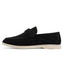 Лофери Loro Piana Loafers Black Чорний