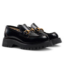 Лоферы Gucci Loafers Horsebit 577236 DS800 1000 Черный