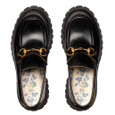 Лоферы Gucci Loafers Horsebit 577236 DS800 1000 Черный