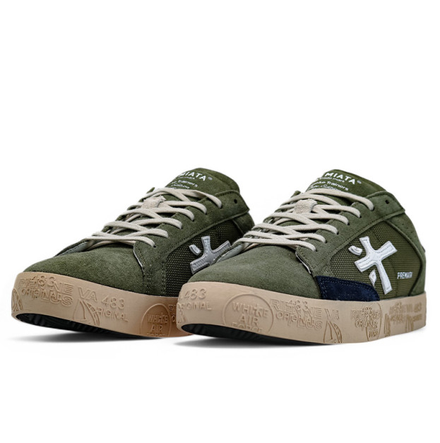 Premiata Steven Khaki Blue Beige