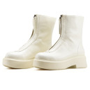 Boots The Row Natural Zipped White White