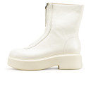 Boots The Row Natural Zipped White White