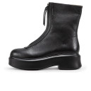 Boots The Row Natural Zipped Black Black