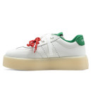 Кросівки Miu Miu Leather Sneakers White Green Білий/зелений