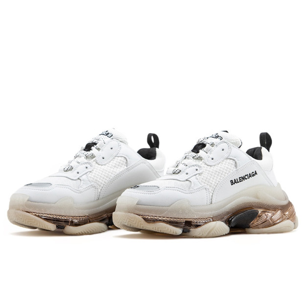 Balenciaga Triple S Clear Sole White Beige