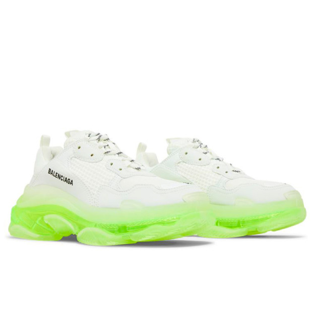 Balenciaga Triple S Clear Sole White Fluo Yellow 544351W2FR19073