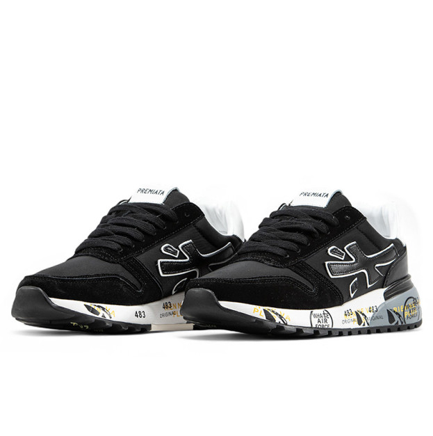 Premiata Mick Black White Grey