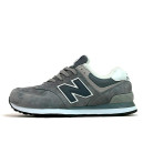 Кросівки New Balance 574 Dark Grey Winter С МЕХОМ Сірий