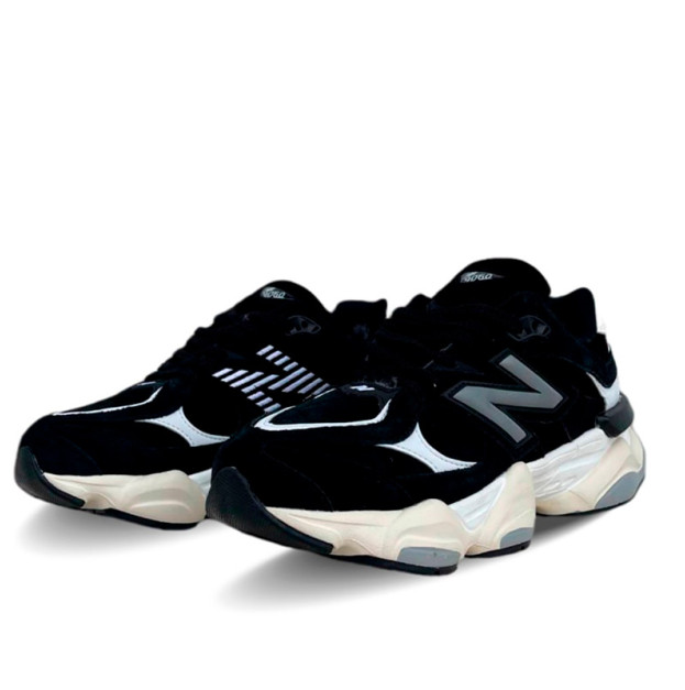 New Balance 9060 Black White Winter С МЕХОМ
