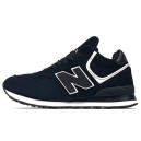 Кросівки New Balance 574 High Black White Winter С МЕХОМ Чорний/білий