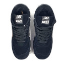 Кросівки New Balance 574 High Black White Winter С МЕХОМ Чорний/білий