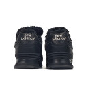 Кросівки New Balance 574 Black Leather Winter С МЕХОМ Чорний
