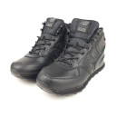 Кросівки New Balance 574 Black Leather Winter С МЕХОМ Чорний